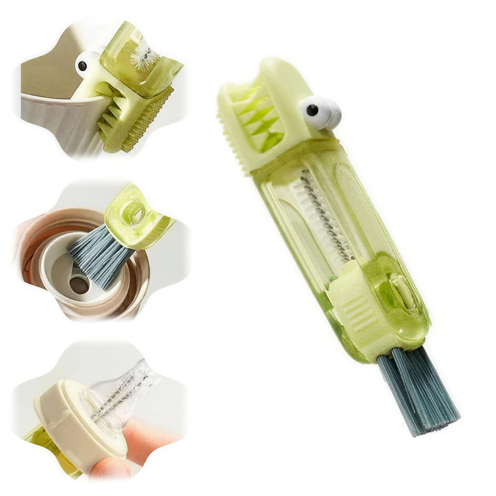 3 in 1 Cup Lid Cleaning Brush, Multifunctional Bottle Cleaning Brush, Portable Cup Lid Gap Cleaner, Home Kitchen Crevice Cleaning Brush Set Tools (3pcs)